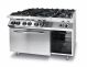 Kitchen Line 6-burner gas cooker with convection electric oven - code 225899