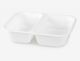 Lunch container Small Catering white 160x112x45, 2-chamber 420ml, 900 pieces