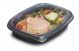 COOK215 lunch container 800ml, 40szt (k/8) 215x170x40mm, black, PP