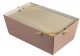 Lunch Box Bourriche Case pink sugar cardboard base, 290x185x105mm, 50pcs, biodegradable (k/50)