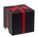 FINGERFOOD - pojemnik prezent 70ml czarny, kwadratowy, 4,6x4,6x,4,4cm, op. 24 sztuki