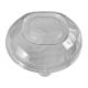 PureFiber round lid, 900ml, 180pcs r-Pet, transparent [k/180]
