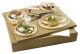 Lunch Set - Polaris 4 trays ivory 375x310x65mm, 25 set. recycling (k/1)