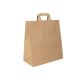 Brown paper bag 320x160x350mm, 90gsm, flat handle
