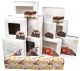 Confectionery box 31x22x8 white/brown with window, price per 50pcs