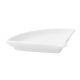 FINGERFOOD - mini porcelain plate Fan white 100x78x15mm, 4 pieces