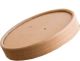 Lid for Kraft soup container dia. 117mm, PE-coated, 25 pieces