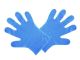 Gloves PLA size M blue VEGWARE completely biodegradable, 100 pieces