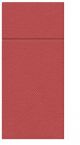 Etui na sztućce serwetka PUNTA czerwone op.50szt, 1/8 rozmiar 38x32cm (k/25) PAW