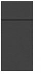 Cutlery case napkin PUNTA black, 50pcs, 1/8th size 38x32cm (k/25) PAW