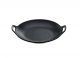 Mini-wok for serving dia. 20x2.5 cm black, melamine, 1 pc. (24)