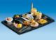 Catering tray PS 275x190 black, 5 pieces
