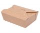 TAKEOUT BOX 14x10x5cm 750ml ECO white and brown glued TnG carton, 50pcs
