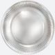 Paper plate GENERAL Ø 227 mm SILVER pattern no. 005500 Silver, 8 pieces