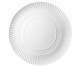 Paper plate ABC white, diameter 35 cm, 100 pieces
