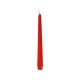 Candle cone 25 cm red, diameter 2.2 cm, 50 pieces