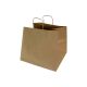 Block bag 360x330x320 brown, unbleached, flat holder 90g, pkg.100pcs