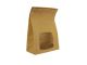 Block bag KRAFT NatureFlex 152x76x223 grease resistant, 100% biodegradable, 250 pieces