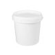 W01 Bucket 1L white + lid, 100, cpl. WL-1