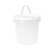 Bucket 1l colourless with white lid W1-L, price per pack 100 pcs