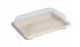 SUSHI sugar cane tray small with lid 165x115x15 set of 50 pieces