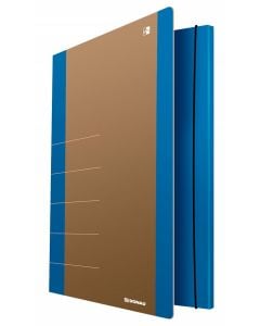 DONAU Life elasztikus mappa, karton, A4, 5 00gsm, 3 patent, kék