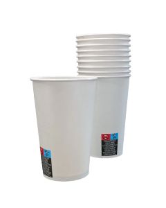 PAP/PE pohár SW 400ml fehér op.50db. (k/20) átmérő: 90mm, 16oz. TnP, SUP