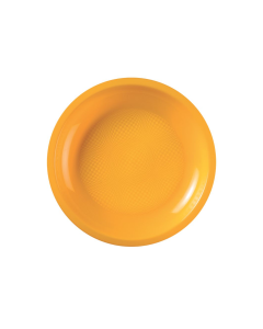 COATS&COLORS tányérok narancssárga PP dia.22xmagasság.2,5cm, 50 db-os csomag.