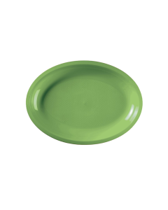 COATS&COLORS zöld PP ovális tányér, átmérő 31.5xmagasság 2.5cm, 25 darabos csomagban