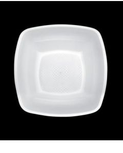 COATS&COLORS tányér 18x18cm szín: fehér, PP, 25 db csomagban