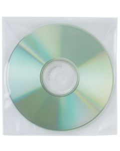 Borítékok CD/DVD lemezekhez Q-CONNECT, 50db, átlátszó
