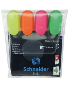 SCHNEIDER Job highlighter készlet, 1-5 mm, 4 db, vegyes színű, vegyes színek