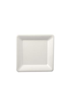 Cukornád tányér négyzet 16x16 cm, fehér, 50db-os csomag (k/10)