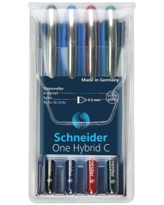 Schneider ONE Hybrid C 0,3 mm-es golyóstoll, tokban 4 db, vegyes színekben