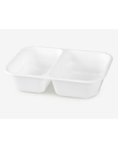 Kis Catering fehér 160x112x45 2-részes 420ml-es étkezési edény, 900 db.