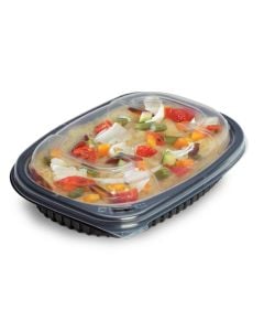 COOK255/1 Odelad lunchlåda 1250ml op.40st (k/8) 255x190x45mm, svart, PP