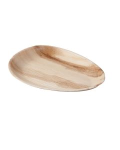 Tallrik med palmblad oval 195x260x25 flat op. 25 st