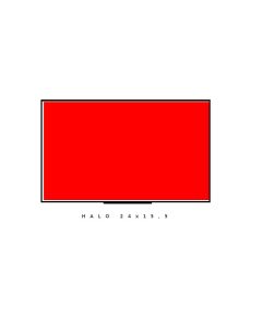 Fluor piros szalag HALLO kétsoros, 24x15 op.5db.