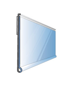 Prisstång DBR39 L2500 transparent med 9 mm skumtejp - transparent
