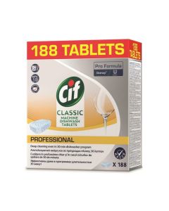 CIF Classic Tabs mosogatógép tabletta, 188 darabos kiszerelés.