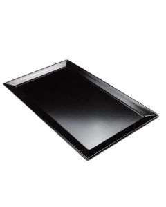 Téglalap alakú tálca GN 1/1 53 x 32 x 2,5 cm fekete melamin