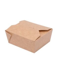 TAKEOUT BOX 11x9x5cm 500ml EKO vitbrun limmad kartong TnG op. 50 st