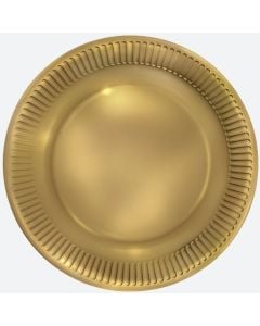 Papír tányér GENERAL átmérő 180 mm tervezési szám 005400 Gold op. 8 db.