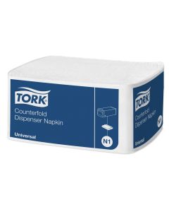 TORK adagolószalvéta 1W Universal N1, fehér anyagból 30x33cm, 7200 darabos kiszerelés.