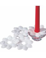 Rund ljusstake Ø 10 cm, 100-pack, vit