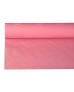 Papír terítő 1.2m x 8m rózsaszín, damaszt dombornyomással