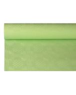 Papír terítő 1.2m x 8m pasztell zöld, damaszt dombornyomással