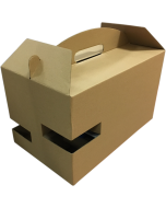 DIETA BOX med handtag för lunchlådor + 2 flaskor/burkar/muggar, 325x197x195