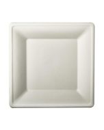 Cukornád tányér négyzet 20x20 cm, fehér, 50db-os csomag (10)