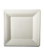 Cukornád tányér négyzet 26x26 cm, fehér, 50db-os kiszerelés (k/10)
